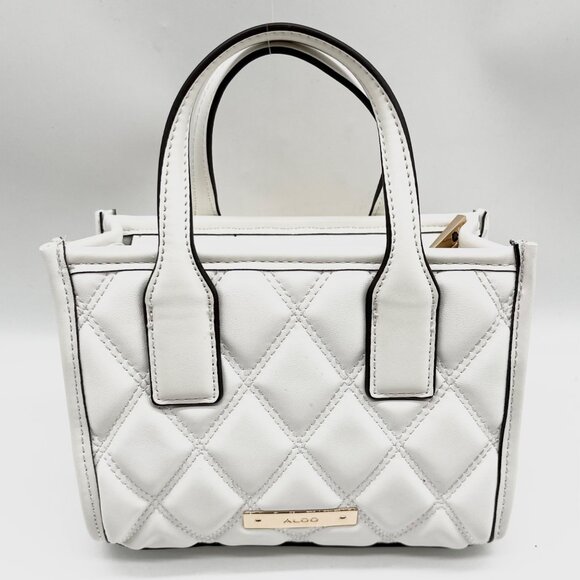 Aldo White Keylani Small Satchel Bag - Picture 2 of 10